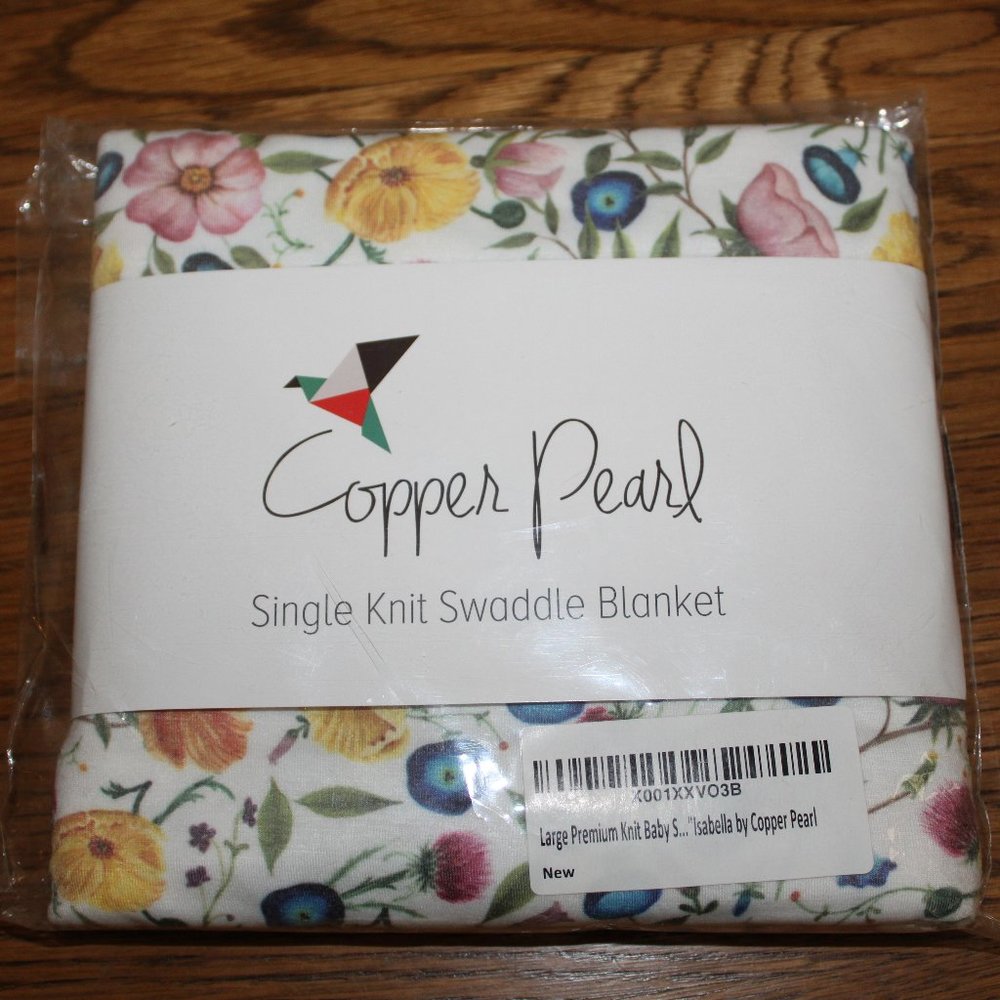 Copper Pearl Knit Swaddle Blanket - New